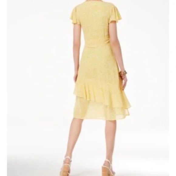 MICHAEL Michael Kors ~ Floral Print Wrap Dress ~ Size S - Picture 3 of 8